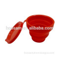 2015 new arrival silicone folding flexible cup for trip cheap price